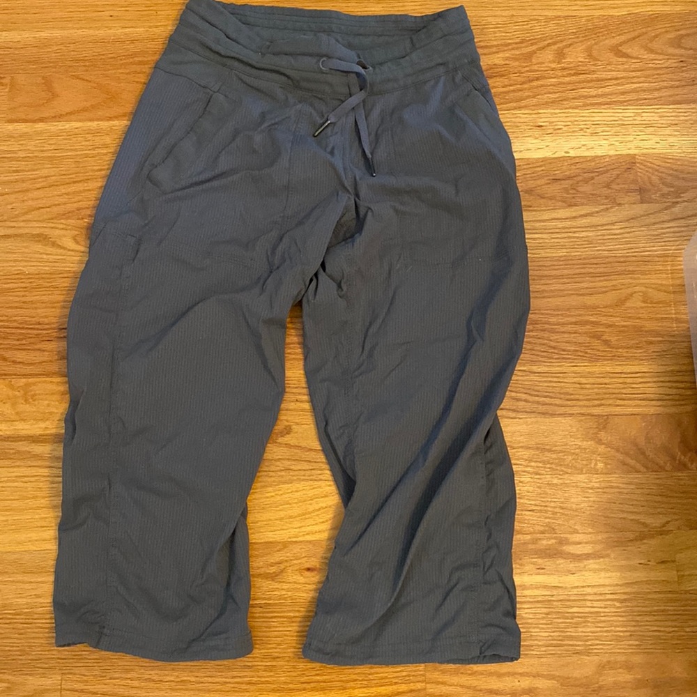 Gray Lululemon Cropped Studio Pants